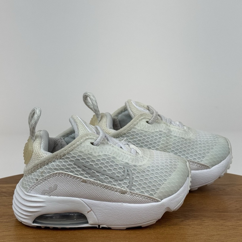 Baby Little Kids Nike Air Max 2090 TD White Gray Athletic Sneakers Shoes Size 4